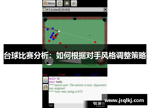 台球比赛分析：如何根据对手风格调整策略